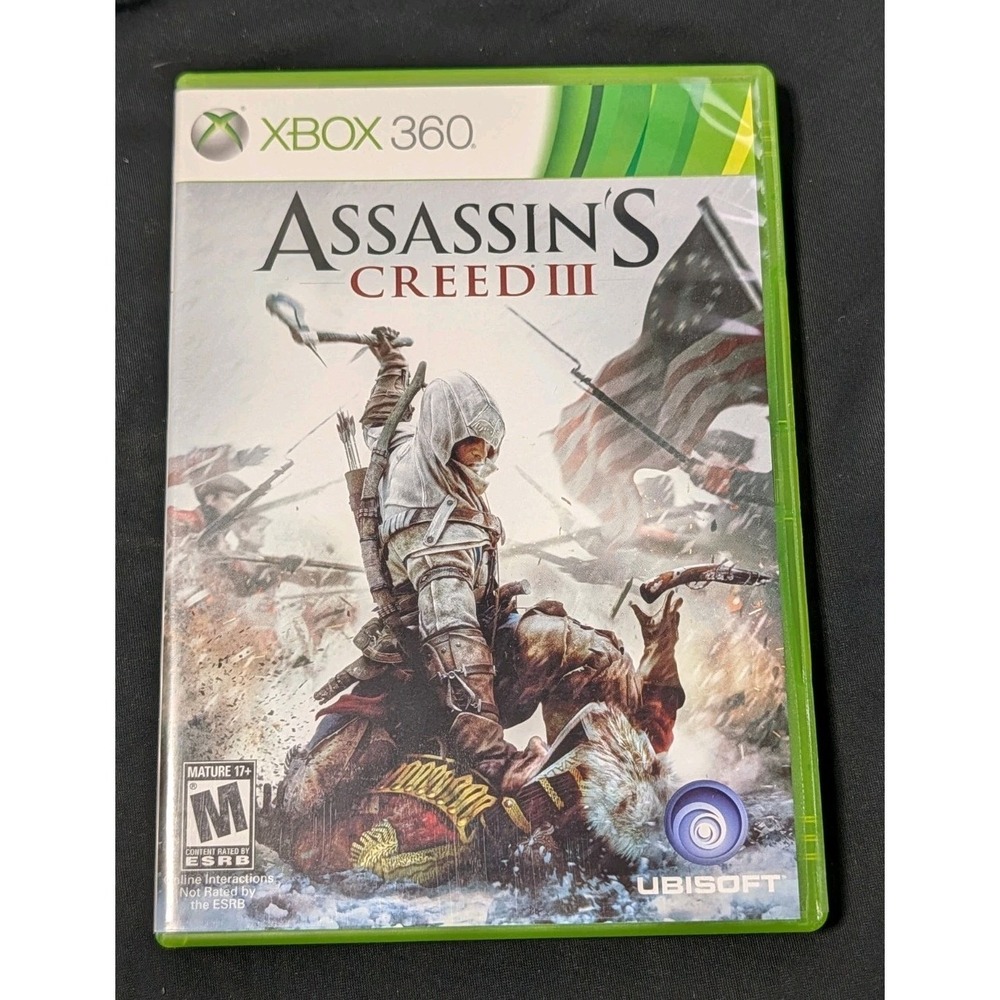 Assassin's Creed III Xbox 360 Game Ubisoft Tactical Action 2-Disc Complete CIB